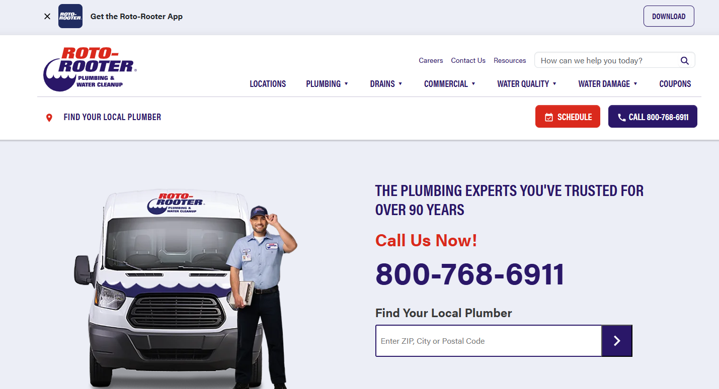 Roto-Rooter Plumbing and Water Cleanup